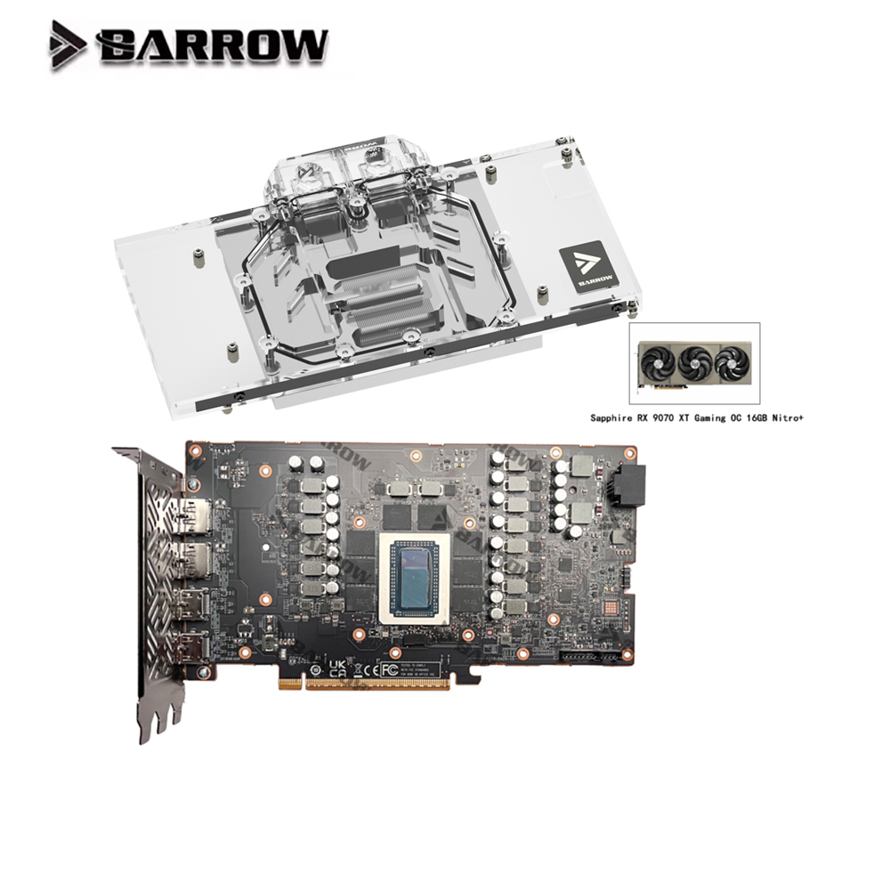Rx 9070 16Gb - Blok Air GPU Barrow Untuk Kartu