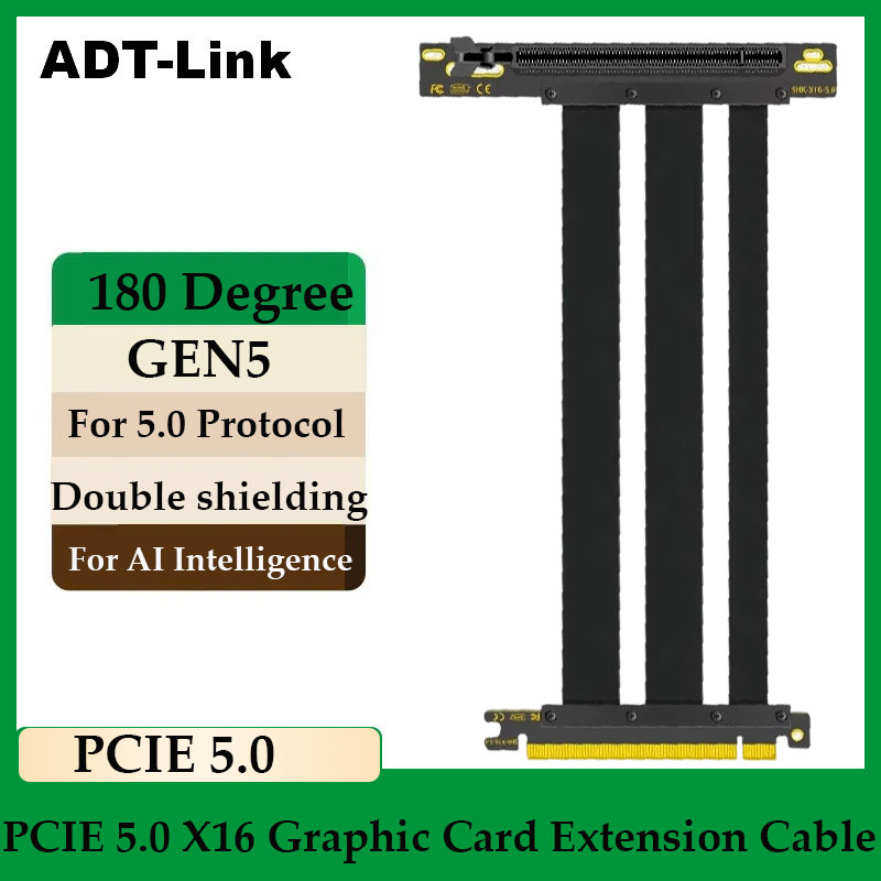 Pcie 5.0 Gpu Riser Cable - Kabel Riser ADT-Link PCI-E 5.0 16X