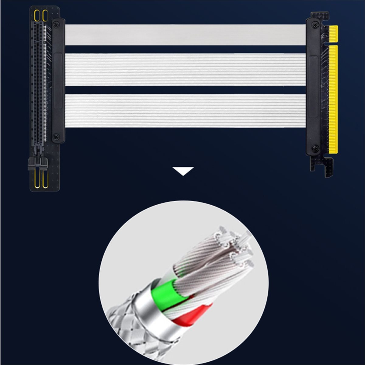 Kabel Riser HDL PCIe 5.0 X16 u - Pcie 5.0 Gpu Riser Cable ulasan dan harga