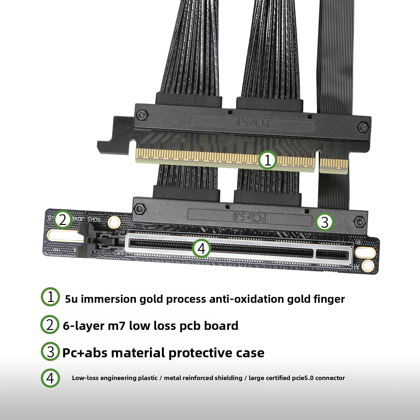 Kabel Ekstensi Kartu Grafis GP - Pcie 5.0 Gpu Riser Cable ulasan dan harga